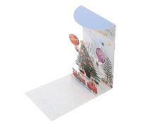 VILLFUL Christmas Themed Pop-up Greeting Card for Holiday Blessings Festive Xmas Tree Design Special Party Use Express Warm Wishes to Family and Friends
