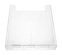 VILLFUL Clear Acrylic Wall Mounted File Holder Single Pocket Organizer for Magazines Documents and Brochures with Magnetic and Screw Mounting Transparent Office Document Rack for Home