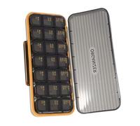 VILLFUL Compartment Weekly Pill Organizer Portable Medicine Case with Removable Compartments for Morning and Evening Doses Lightweight Travel Holder for Seniors and Daily Use