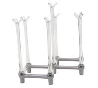 VILLFUL Creative Grey Goblet Hanging Rack PP Material Upside-down Wine Glass Holder Space-saving Kitchen Stemware Storage Organizer
