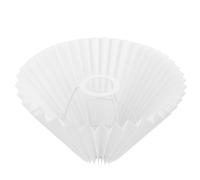 VILLFUL Creative Pleated Cloth Lampshade for Table and Floor Lamps Elegant White Fabric Cover with Soft Light Diffusion Home Light Accessory for Bedroom and Living Decor