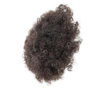 VILLFUL Curly African Drawstring Ponytail Extension for Black Women, Synthetic Short Afro Puff Hair Bun, Natural Texture Hairpiece for Everyday and Party Hairstyles