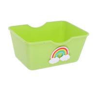 VILLFUL Cute Material Hamster Toilet Elevated Bathtub Hideout for Small Animals Abs Material Safe