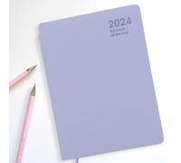 VILLFUL Daily Schedule Notepad with Monthly Planner Portable Lightweight Office Agenda Notebook for Efficient Journaling and Work Logs Self-discipline Planner in Wind Chime Purple