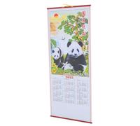 VILLFUL Delicate Hanging Wall Calendar Clear Printed Monthly Planner for Home and Office Design with Writing Space Chinese Lunar Year Snake Edition