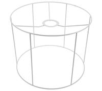 VILLFUL DIY Metal Lamp Shade Frame with E27 Socket, 28-22cm Round Pendant Light Bracket, Vintage Wire Bulb Cage for Ceiling and Table Lamps