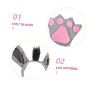 VILLFUL Donkey Costume Set with Plush Ears Headband and Bowtie for Boys and Adorable Animal Dress-up Accessory for Halloween Zoo Parties and Cosplay