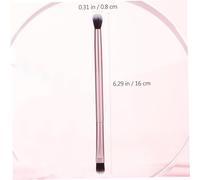 VILLFUL Double Ended Makeup Brush Dark Matted Golden Handle Premium Fiber Bristles Eyeshadow and Eyebrow Cosmetic Tool for Natural Uniform Application