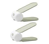 VILLFUL Double Layer Shoe Storage Rack Adjustable Height Non-slip Shoes Holder Stand for Home Entryway Wardrobe 2pcs White Green Footwear Organizer