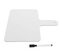 VILLFUL Double Sided Handheld Dry Erase Whiteboard for Classroom Teaching and Scoring Portable Student Answer Paddle with Writable Surface Includes for Repeated Use