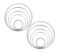 VILLFUL Dreamcatcher Accessories 10pcs Metal Ring for DIY Dreamcatcher Silver Color for Mandalas