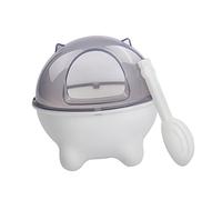 VILLFUL Durable Hamster Bathtub Set Thickened Bathing Container for Pet Hamsters Lightweight and Portable Sand Bath for Keeping Your Pet Clean and Entertained White