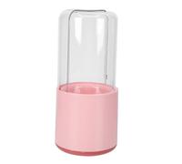 VILLFUL Dustproof Sealed Makeup Brush Storage Case Round Compact Brush Organizer with Ventilation Lightweight Portable Cosmetic Holder for Desktop Vanity in Pink