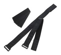 VILLFUL Elastic Boot Straps Adjustable Nylon Anti-Slip Bands with Hook and Loop Fasteners for High Over-the-Knee Boots Includes 2 Straps and 10 Fasteners for Workwear