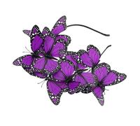 VILLFUL Elegant Butterfly Headband for Women Comfortable and Secure Hair Accessory with Wear Hair Hoop for Weddings Parties and Festivals