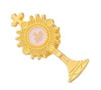 VILLFUL Enamel Chalice First Communion Pin Catholic Cross Lapel Breastpin Religious Jewelry Catholic Celebrations and Keepsakes
