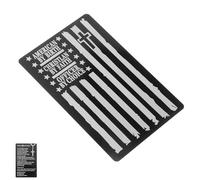 VILLFUL Engraved Metal Wallet Card Portable Police Prayer Card Insert for Policeman Graduation Black Lightweight Wallet Insert for Men