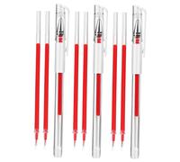 VILLFUL Eyebrow Mapping Pens 4 Pieces Red Tattoo Brow Pen Set with 8 Refills for Precise Brow Mapping and Tattooing Professional Artists and Beginners