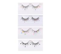 VILLFUL False Sequins Lash Extensions Eyelashes 4 Pairs with Imitation Material, Eye-catching and Comfortable for Women’s Daily Life and Club Use