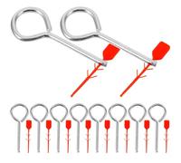 VILLFUL Fire Extinguisher Lock Pins 10pcs Metal Pull Pins with High Hardness for Public Places and Businesses