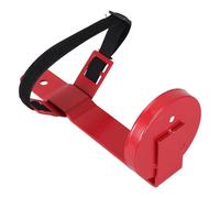 VILLFUL Fire Fighting Equipment Bracket Fire Extinguisher Mount Bracket Wall Hanger with Adjustable Straps Iron Polyester Holder for Home Office Garage Space Saving