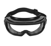VILLFUL Fire Safety Eye Protection Goggles, Black High Temperature Resistant Safety with Adjustable Headband for Industrial, Painting, and Laboratory Use