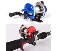 VILLFUL Fishing Line Spooler Wheel Drum for Fishing Wire 0.28mm 50m | Adjustable 3.5 1 Structure, ABS Iron Rubber Parts, Blue Finish, Easy Reel Thread