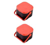 VILLFUL Fishing Tackle Breathable Worm Box 2pcs Portable Plastic Case for Earthworm and Blood Worm Live Bait Storage and Breeding