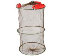 VILLFUL Floating Fish Holding Net with Nylon Mesh and Three Buoy Rings, Large Capacity Drawstring Design Prevents Fish Escaping, Suitable for Boat and Canoe Fishing