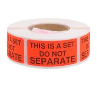 VILLFUL Fluorescent Red Do Not Separate Labels with Permanent Adhesive, 500pcs Roll, 2x0.98 Inch Shipping Packing Stickers to Prevent Confusion and Misuse for Freight and Logistics