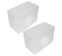 VILLFUL Frosted Suggestion Box with Slot 2Pcs Raffle Ticket Container and Ballot Box for Wedding Party Reception Anniversary Card and Cash Drop Comment