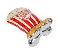 VILLFUL Giant Standing Popcorn Balloon for Birthday Parties Realistic Foil Popcorn Wall Art Decoration Easy Inflation Photo Prop for Carnival Halloween Christmas Events