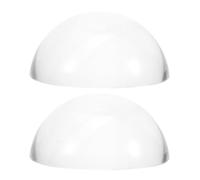 VILLFUL Glass Paperweights Hemisphere 2 Pack Clear Weighted Dome Paperweight Tools for Calligraphy Sewing Quilting Multifunctional Desk Accessories