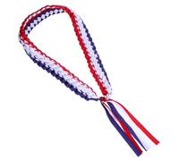 VILLFUL Graduation Leis Necklace Handwoven Satin Ribbon Ornament for Graduates Versatile Decoration for High School College Master Doctoral Ceremonies Memorable Keepsake for Parties