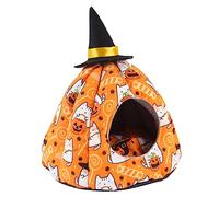 VILLFUL Guinea Pig Nest Pumpkin Shape Bed for Small Pets Cozy Bedding for Hamsters Squirrels Rats and Warm Sleeping House for All Seasons