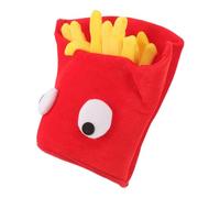 VILLFUL Halloween Party French Fries Shape Hat Headgear Decor Unisex Costume Headpiece Soft Comfortable Fabric Funny Wacky Hat for Festival Dress Up