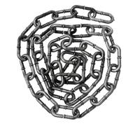 VILLFUL Halloween Simulation Iron Chain Prop Lifelike Plastic Fetters for Prisoner Costume Silver Prison Chain for Halloween Decorations and Party Scene Layout