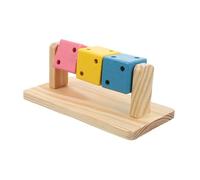 VILLFUL Hamster Chew Enrichment Cube for Dwarf Hamsters Gerbils Rats Multifunctional Chewing Playing Accessory Engaging Mental Stimulation Sustainable Design
