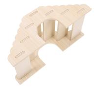 VILLFUL Hamster Climbing Ladder Natural Wooden Hideout for Small Pets Sturdy Design Easy to Clean for Chinchillas Guinea Pigs Other Small Animals