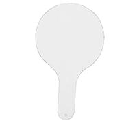 VILLFUL Handheld Double-Sided Dry Erase Whiteboard Paddle, Portable Round Answer Board for Classroom Teaching and Student Use