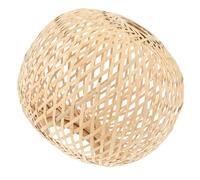 VILLFUL Handmade Bamboo Weaving Lampshade Simple Style Light Cover for Indoor Pendant Lamp Home Use Decorative Lamp Shade with Easy Installation and Warm Atmosphere Random Color