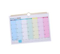 VILLFUL Hanging Wall Calendar Month Spiral Monthly Planner with International Holidays Ink Resistant Paper for Home Office Organization and Schedule Management