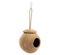 VILLFUL Hanging Woven Nest Straw Rope for Hamster Parrot Squirrel Cage Accessory