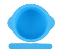 VILLFUL Heat-resistant Foldable Silicone Facial Mask Bowl with Stirring Stick Wide Mouth DIY Mud Mask Applicator for Wax Melting and Beauty Wax Portable and Mixing Tool Blue Set