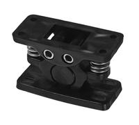 VILLFUL Heavy Duty Metal Door Latch Large Black Plastic Gate Catch with Spring Lock for Kitchen and Closet Door Security