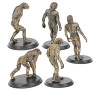 VILLFUL Human Evolution Model Plastic Primitive Figures Educational for Fall-resistant Learning Tools for History Teaching and Classroom Use
