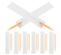 VILLFUL Individually Packed Tooth Picks Sticks Wood Made from Bamboo and Paper with Simple and Elegant Design, Safe for Teeth and Gums, for Travel and Restaurant Use