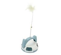 VILLFUL Indoor Cat Teaser Wand Interactive Turntable Pet for Cats Kittens Engages Natural Hunting Instincts Promotes Exercise Reduces Destructive Behavior
