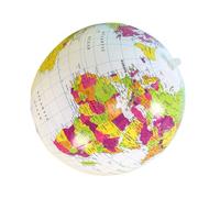 VILLFUL Inflatable Globe Beach Ball for Adults PVC World Map for Pool and Beach Parties Educational Geography Learning Fun Summer Party Favors