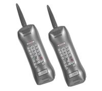 VILLFUL Inflatable Retro Cell Phone Toy 2pcs for Kids, Silver Vintage Brick Phone Model, Lightweight Role Play Prop for Party Decorations and Outdoor Pretend Play